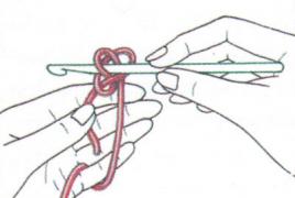 Уроки вязания: столбик с двумя накидами крючком